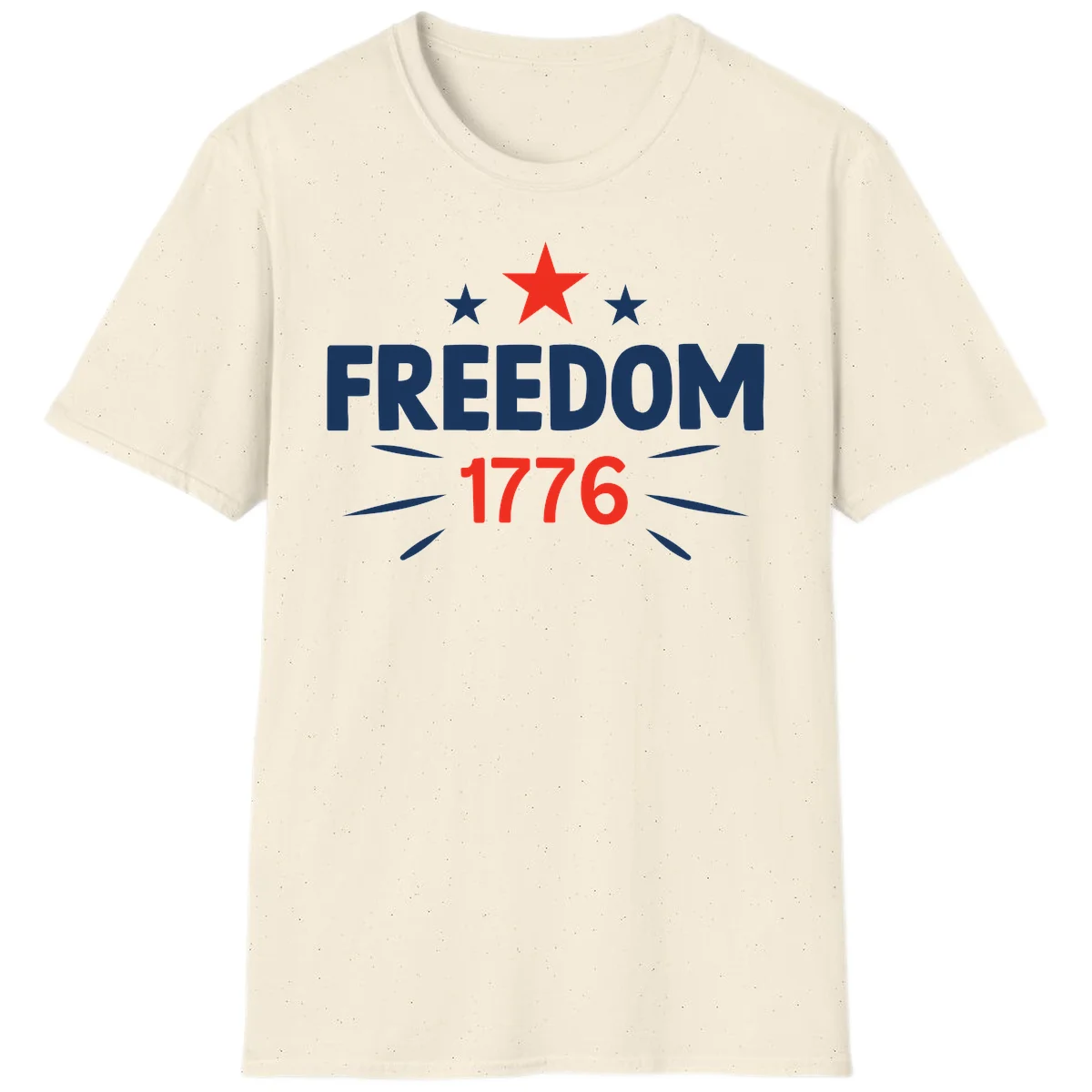 Founding Year 1776 Red Star T-Shirt in Natural