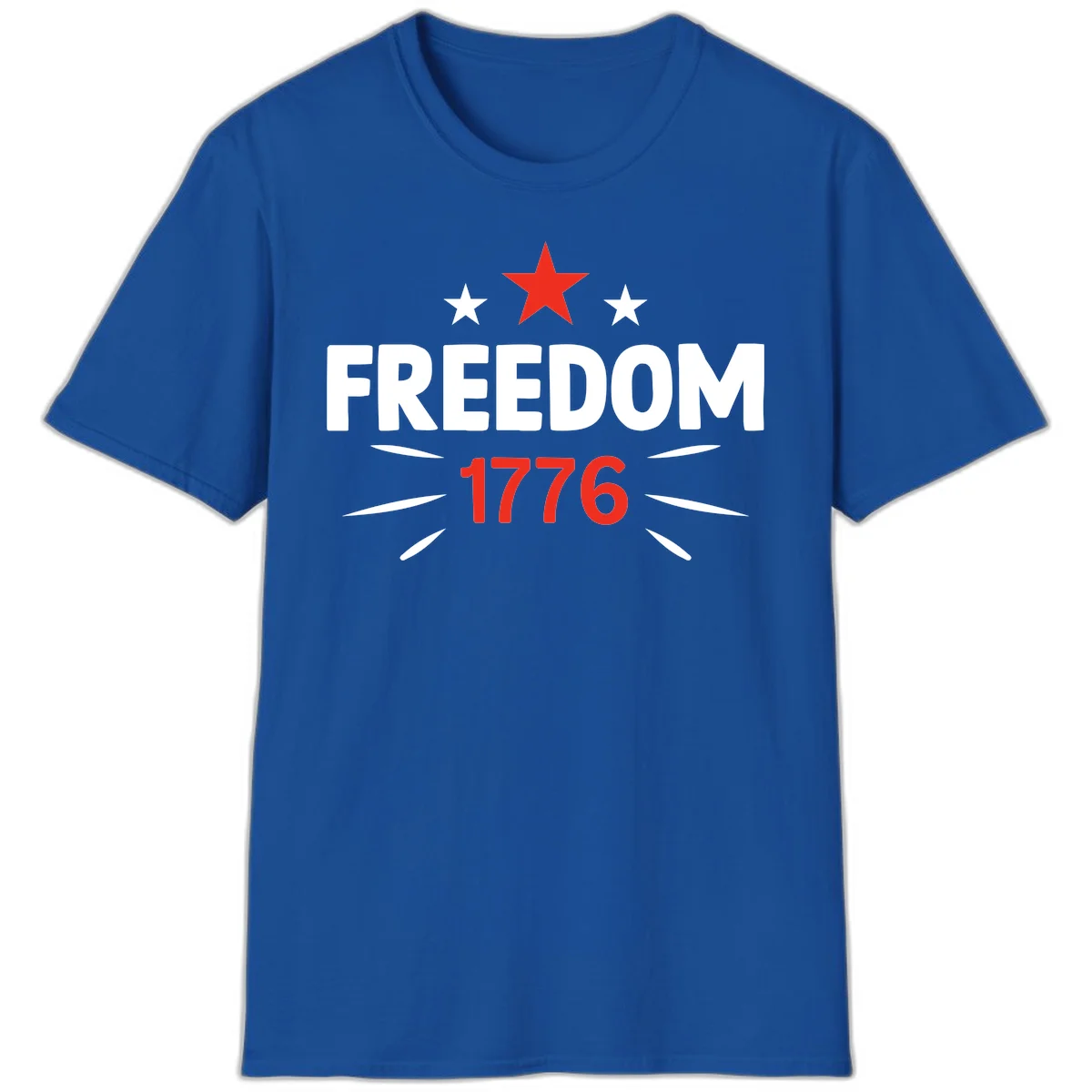 Founding Year 1776 Red Star T-Shirt in Royal
