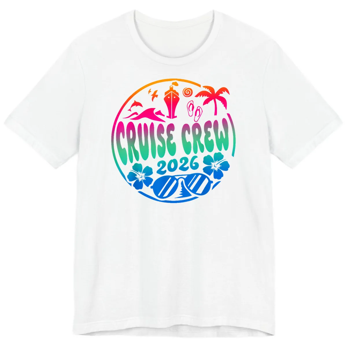 Family Cruise Crew 2026 Vacation Design Premium T-Shirt in White