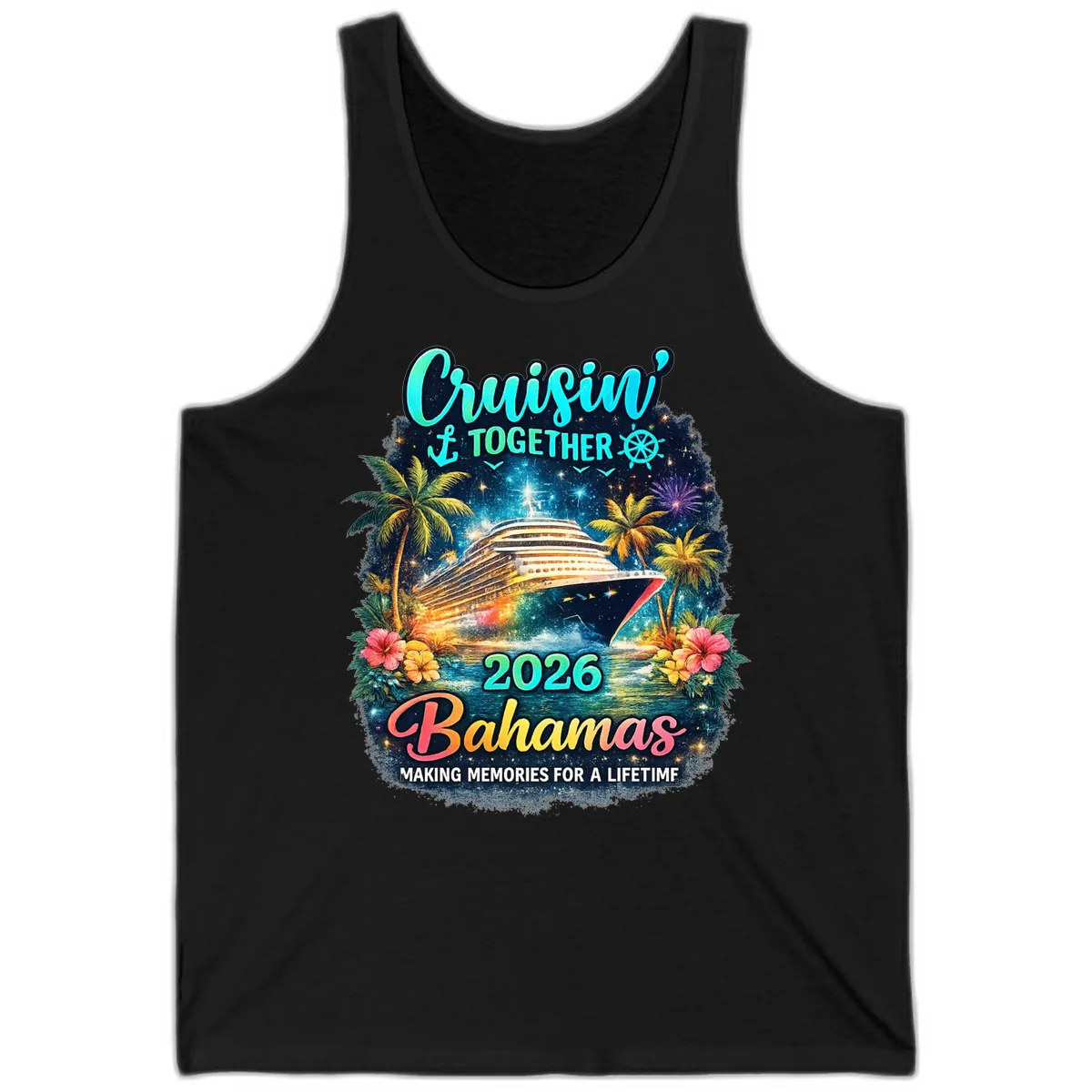 Cruisin' Together 2026 Bahamas Family Vacation Tank in Black