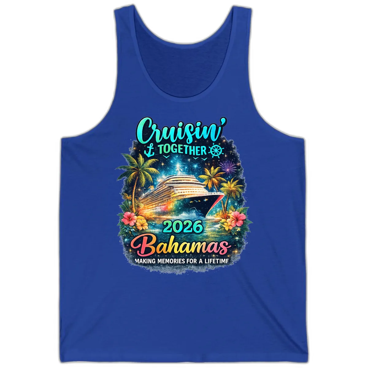 Cruisin' Together 2026 Bahamas Family Vacation Tank in True Royal