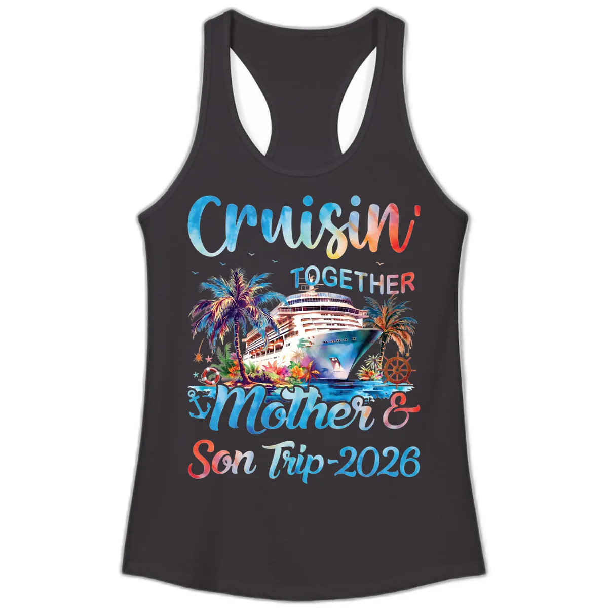 Cruisin' Together Mother and Son Trip 2026 Ladies Tank in Black