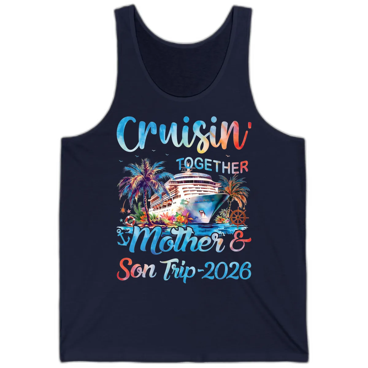 Cruisin' Together Mother and Son Trip 2026 Tank in Navy