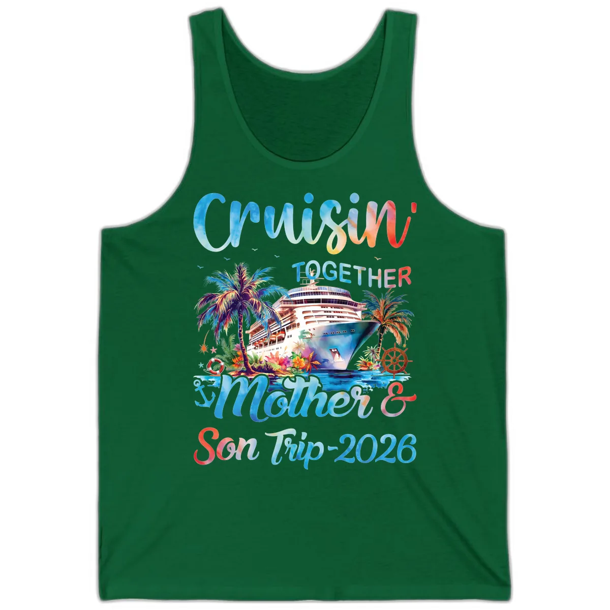 Cruisin' Together Mother and Son Trip 2026 Tank in Kelly
