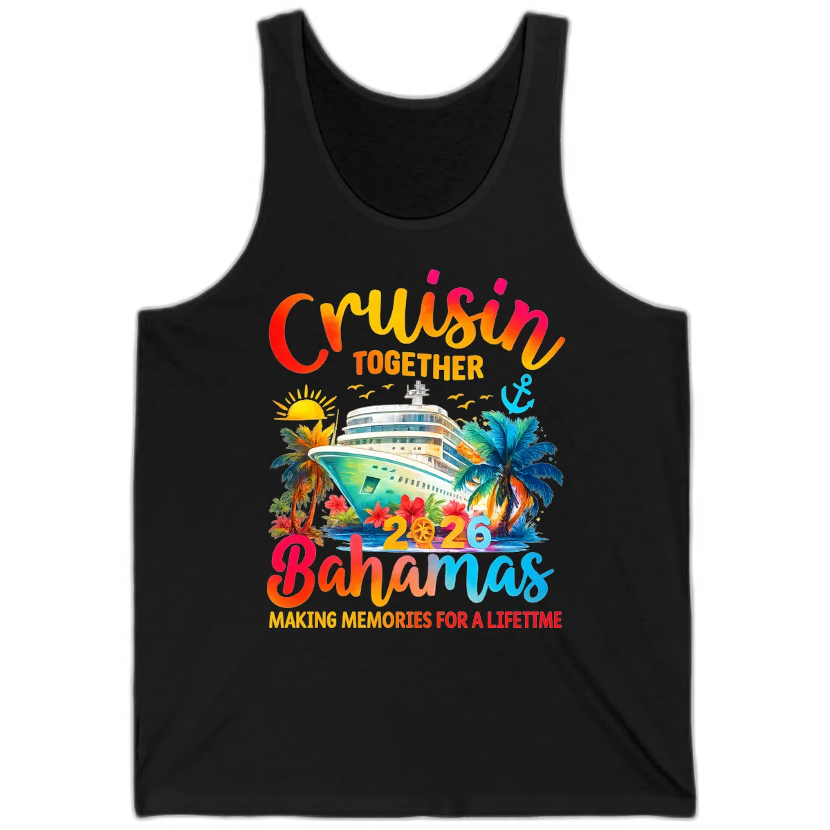 Cruisin Together Bahamas 2026 Family Cruise Tank in Black