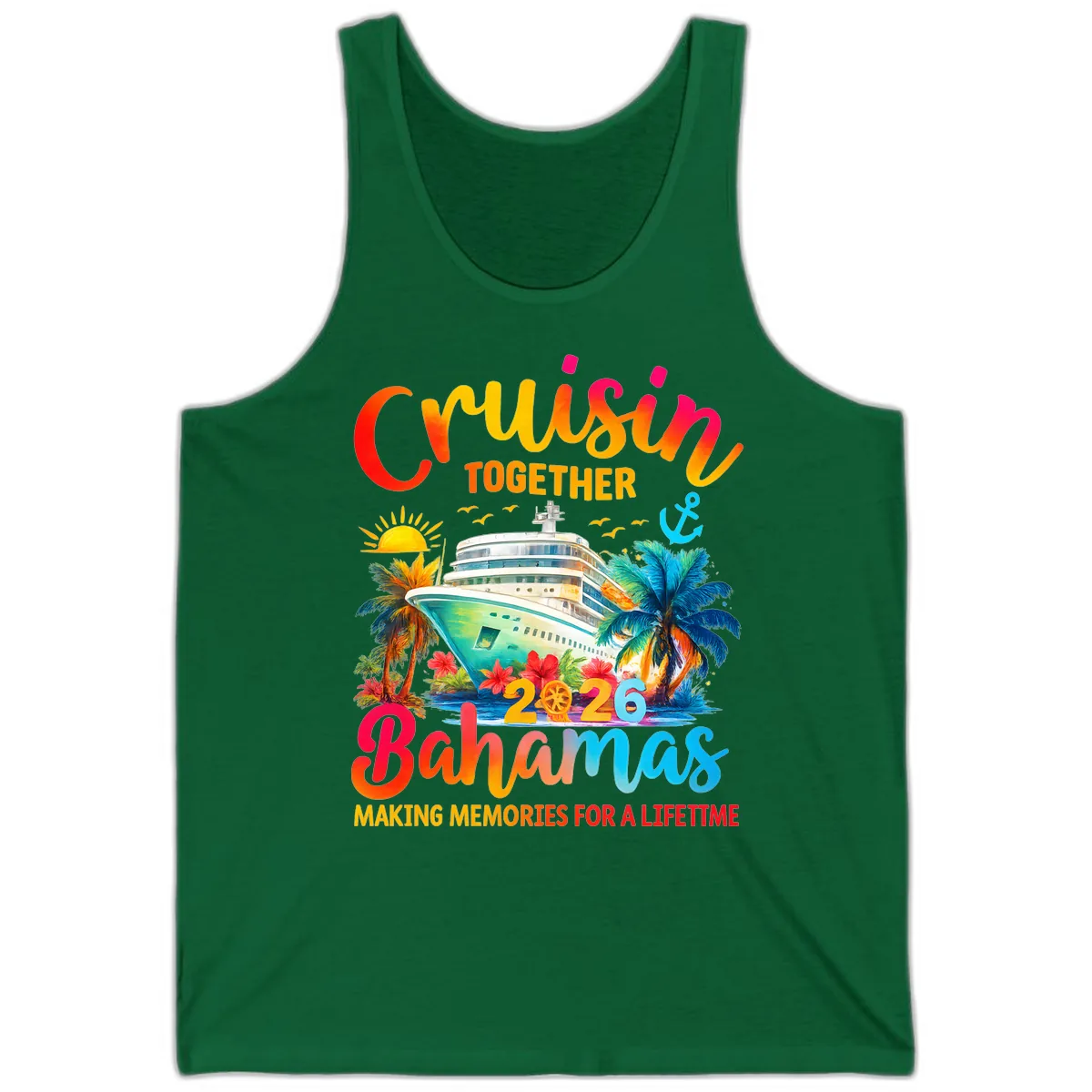 Cruisin Together Bahamas 2026 Family Cruise Tank in Kelly