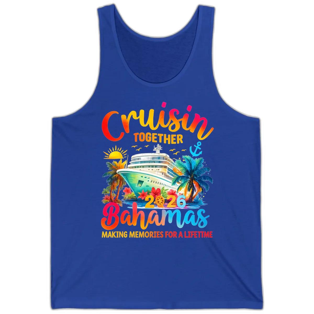 Cruisin Together Bahamas 2026 Family Cruise Tank in True Royal