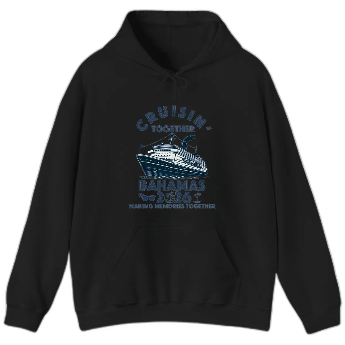 Family Cruisin' Together Bahamas 2026 Hoodie in Black