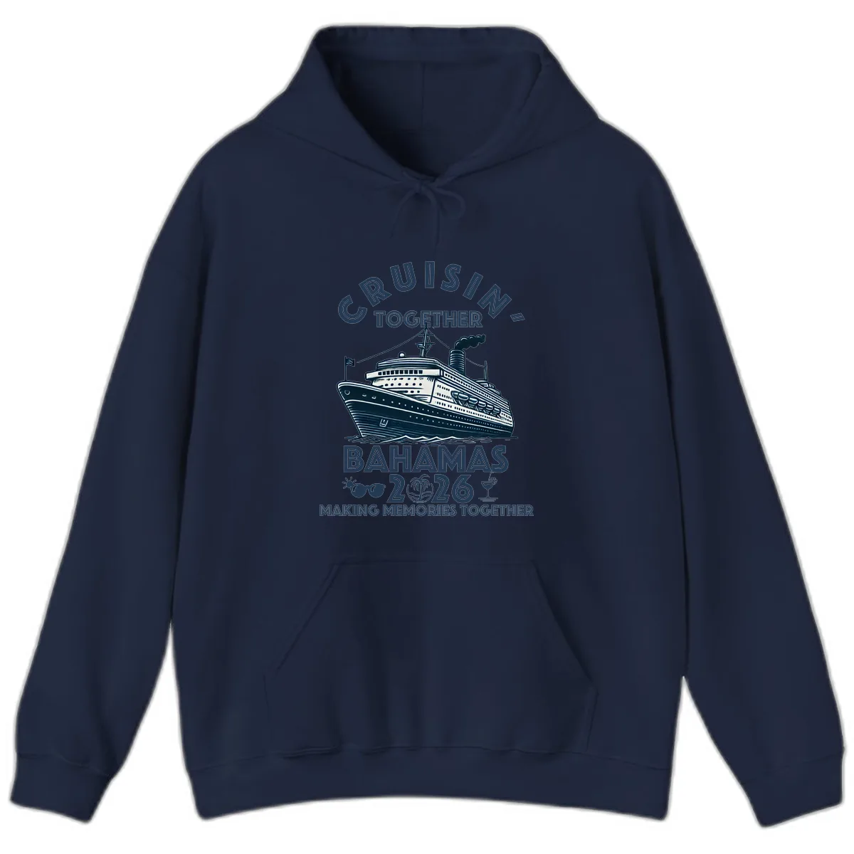 Family Cruisin' Together Bahamas 2026 Hoodie in Navy