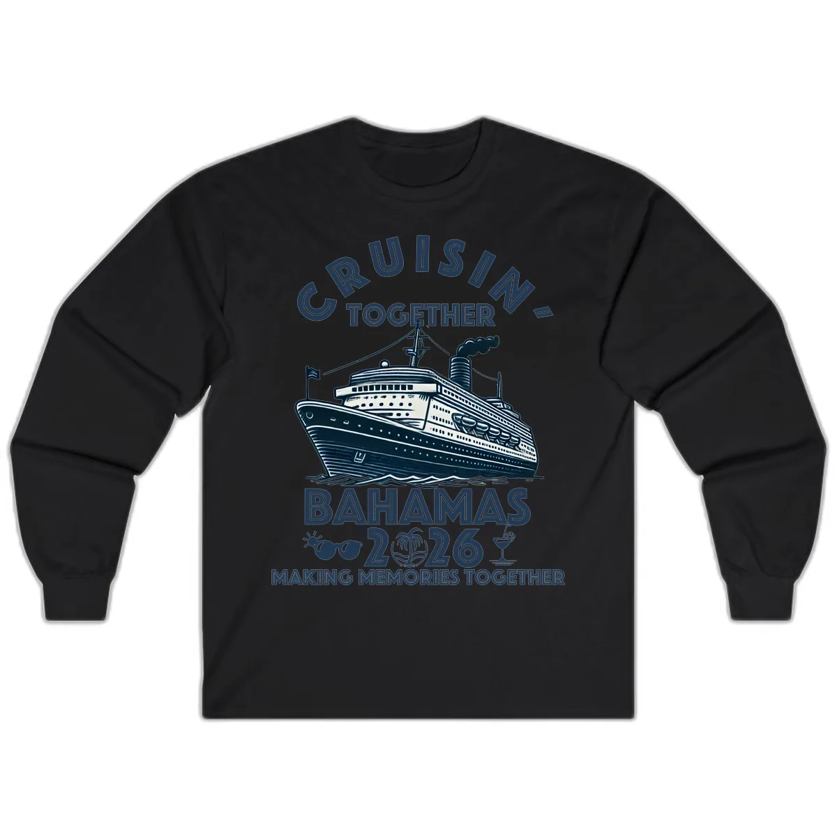 Family Cruisin' Together Bahamas 2026 Long Sleeve in Black