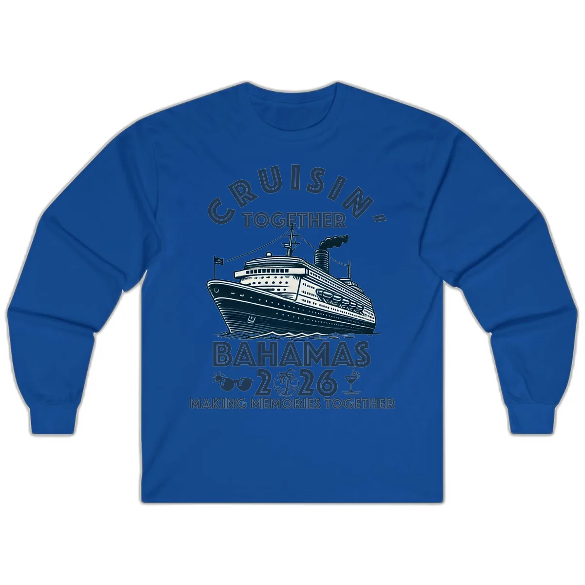 Family Cruisin' Together Bahamas 2026 Long Sleeve in Royal