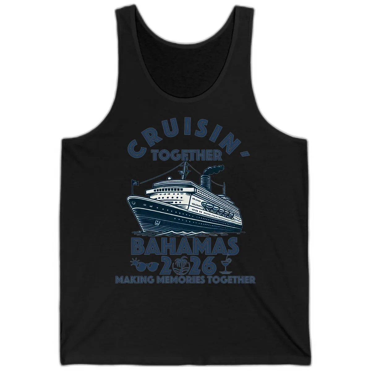 Family Cruisin' Together Bahamas 2026 Tank in Black