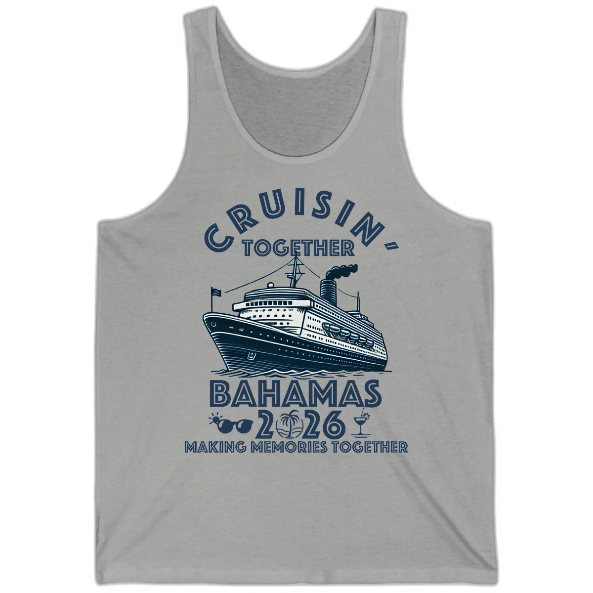 Family Cruisin' Together Bahamas 2026 Tank in Athletic Heather