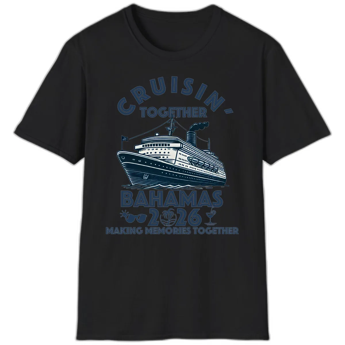 Family Cruisin' Together Bahamas 2026 T-Shirt in Black
