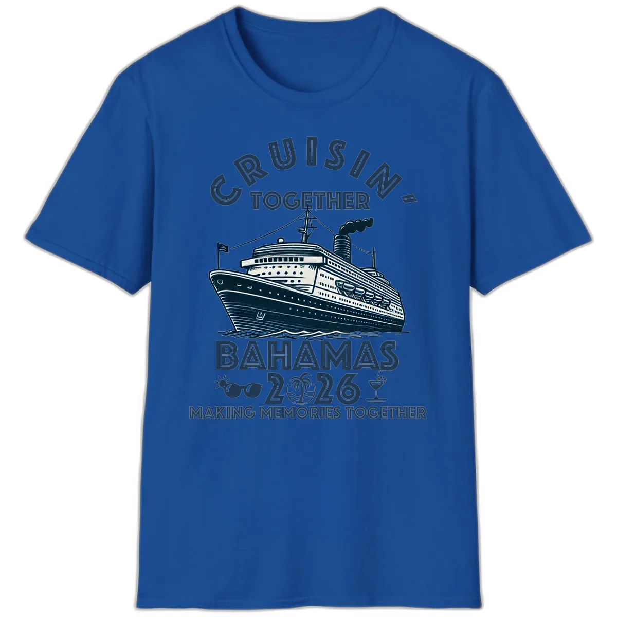 Family Cruisin' Together Bahamas 2026 T-Shirt in Royal