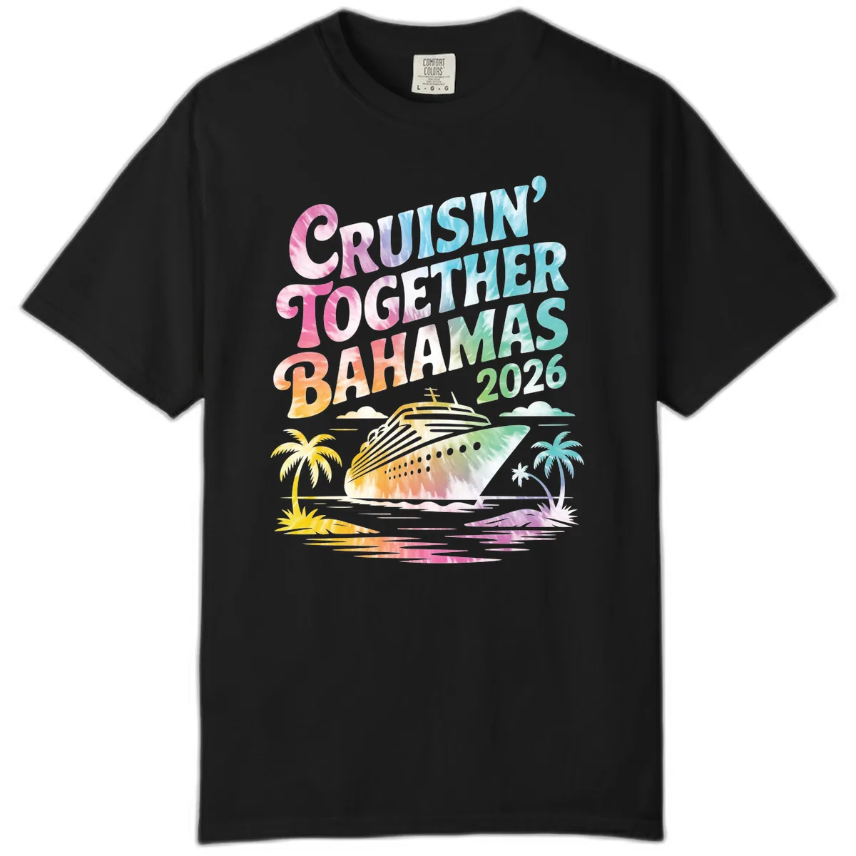 Cruisin' Together Bahamas 2026 Family Vacation Comfort Color in Black