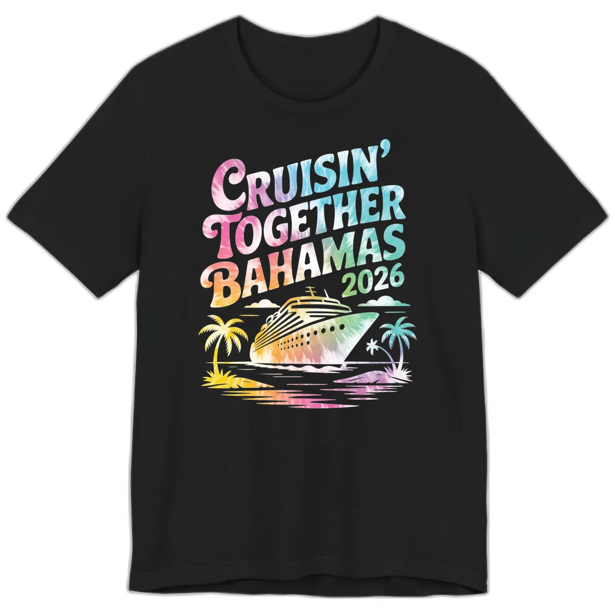 Cruisin' Together Bahamas 2026 Family Vacation Premium T-Shirt in Black