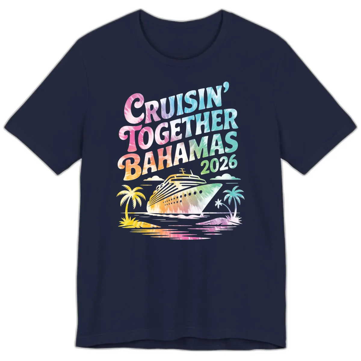 Cruisin' Together Bahamas 2026 Family Vacation Premium T-Shirt in Navy
