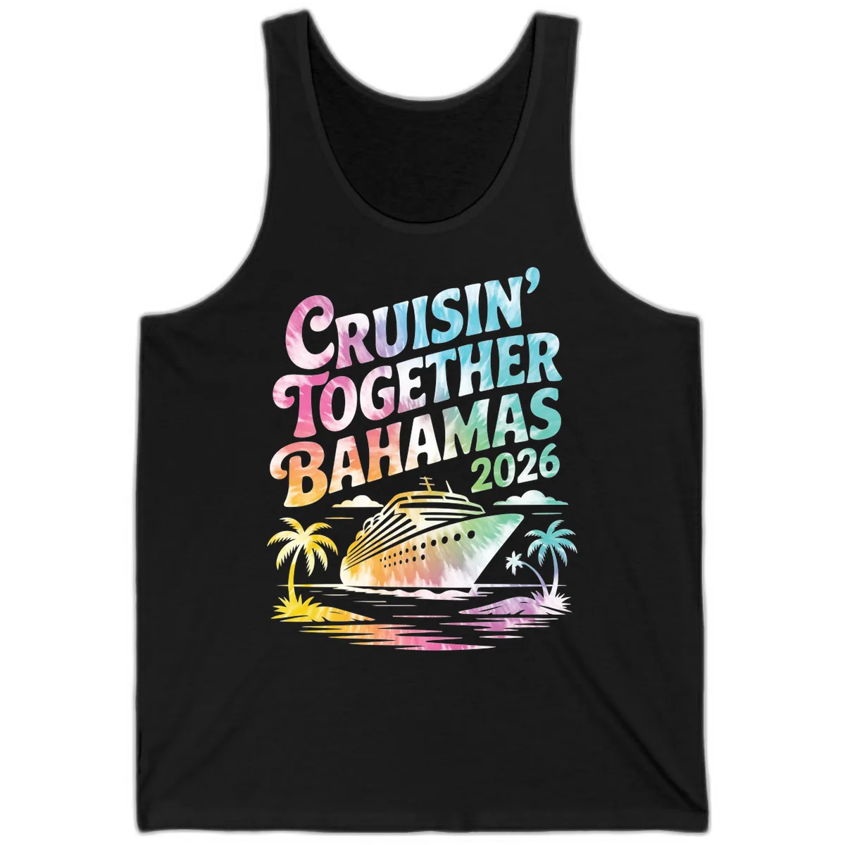 Cruisin' Together Bahamas 2026 Family Vacation Tank in Black