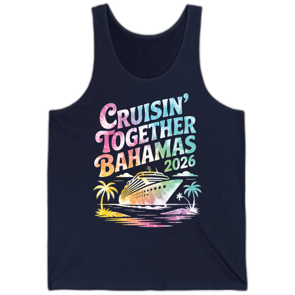 Cruisin' Together Bahamas 2026 Family Vacation Tank in Navy