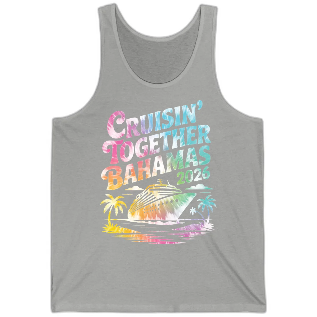 Cruisin' Together Bahamas 2026 Family Vacation Tank in Athletic Heather