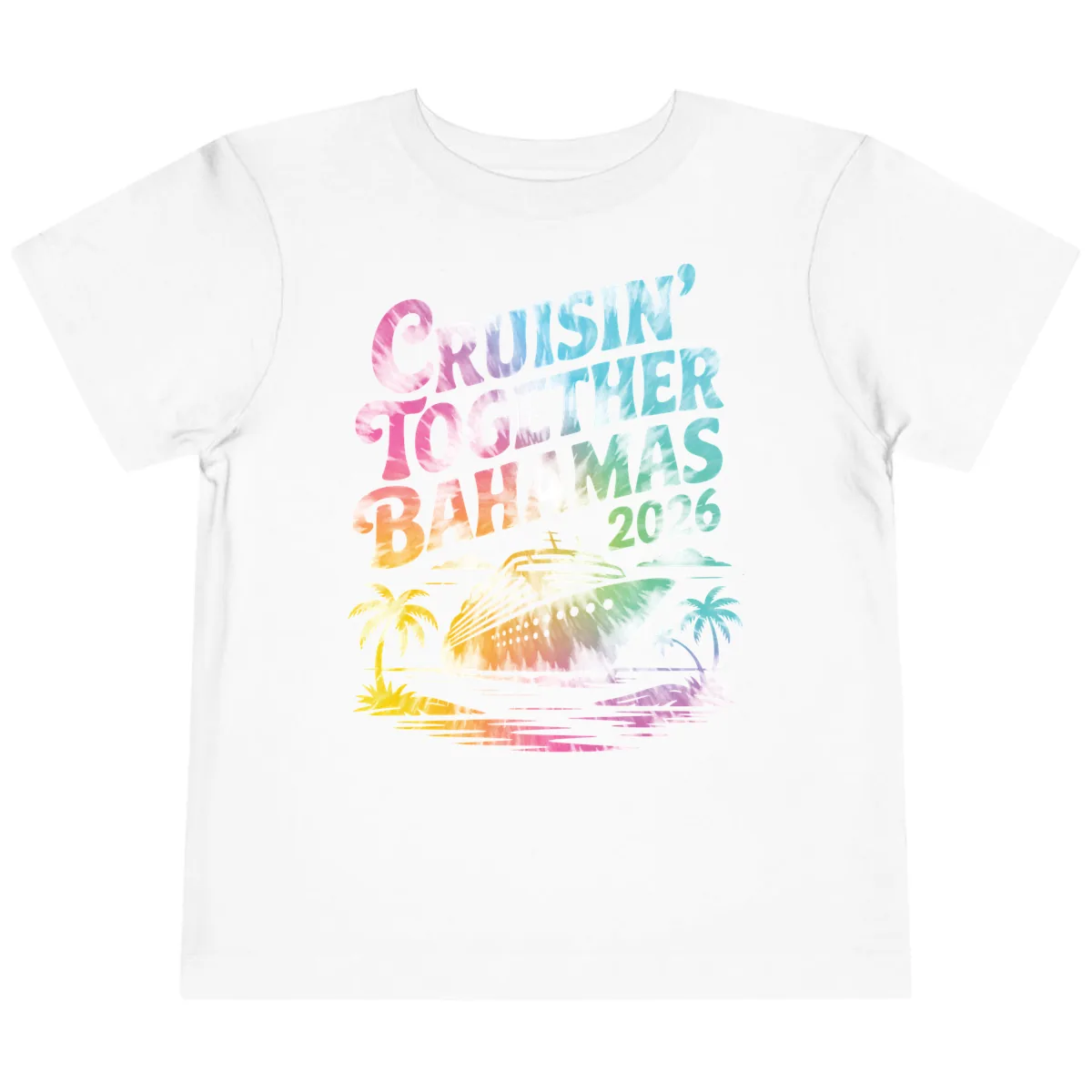 Cruisin' Together Bahamas 2026 Family Vacation Toddler T-Shirt in White