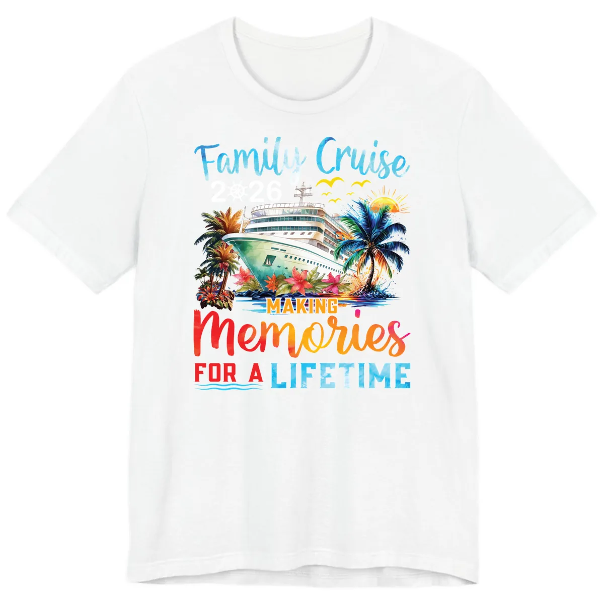 Family Cruise 2026 Making Memories for a Lifetime Premium T-Shirt in White
