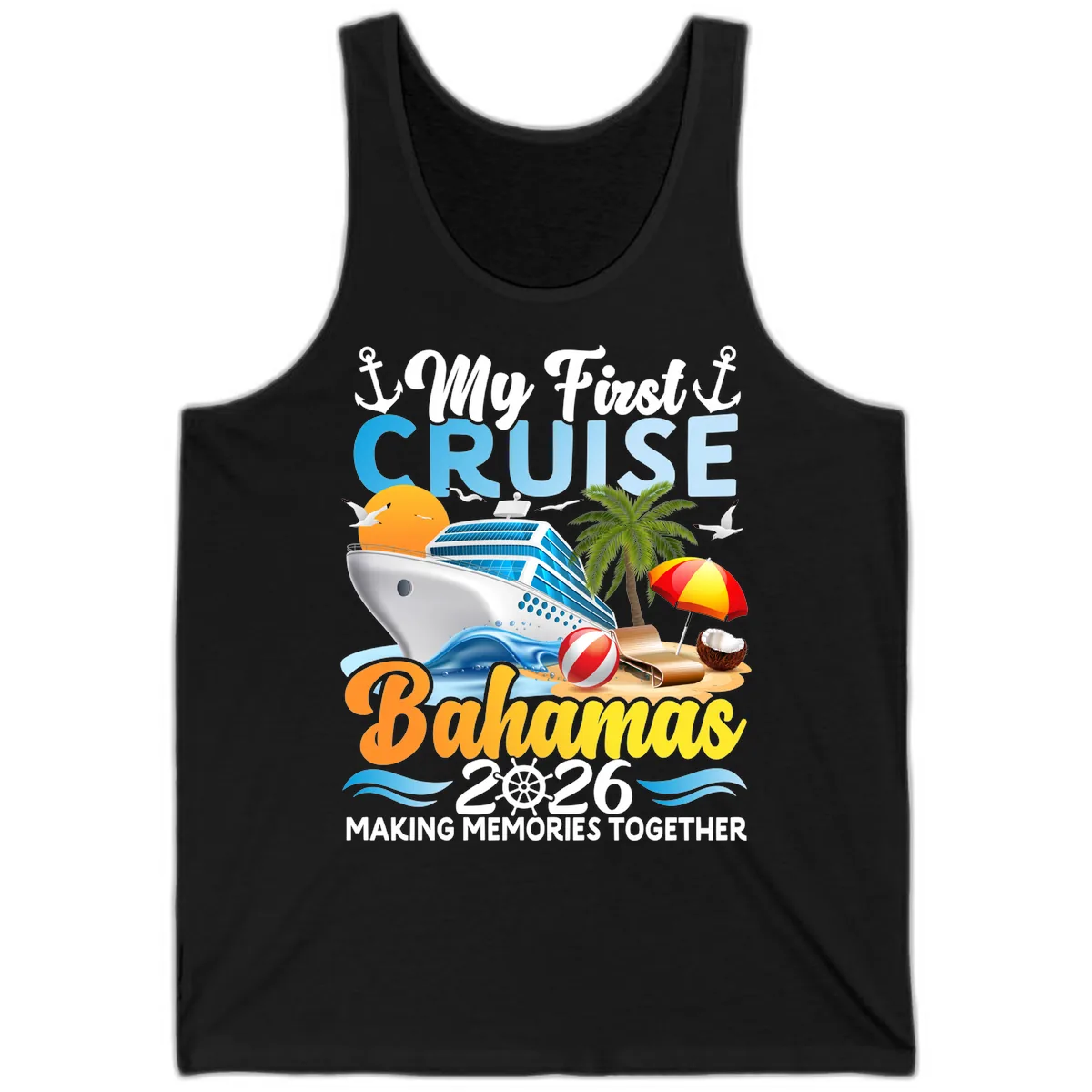 My First Cruise Bahamas 2026 Family Vacation Tank in Black