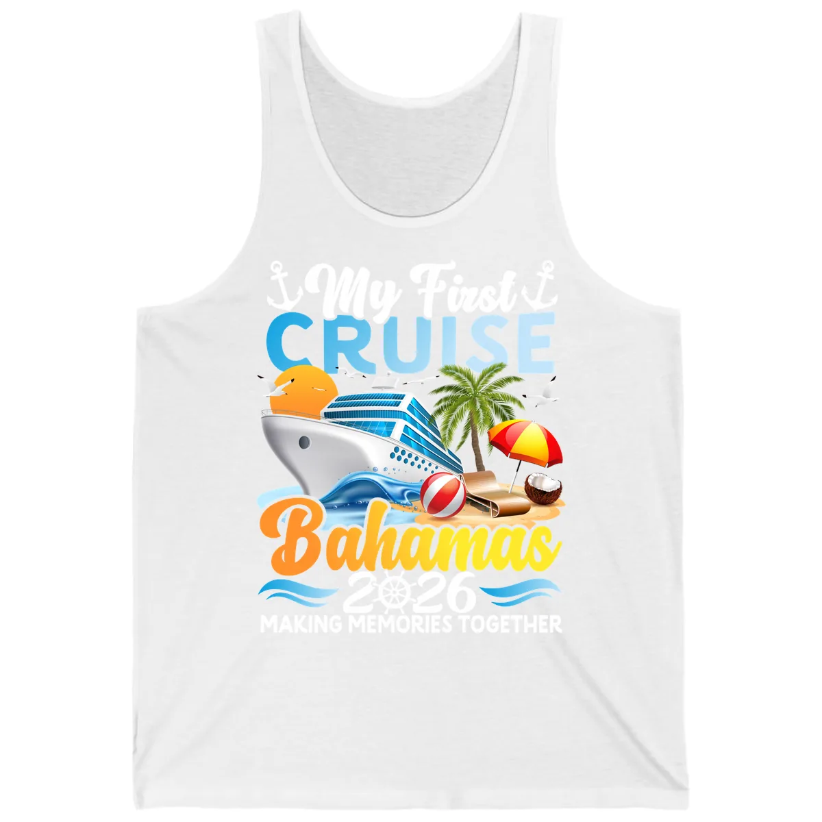 My First Cruise Bahamas 2026 Family Vacation Tank in White