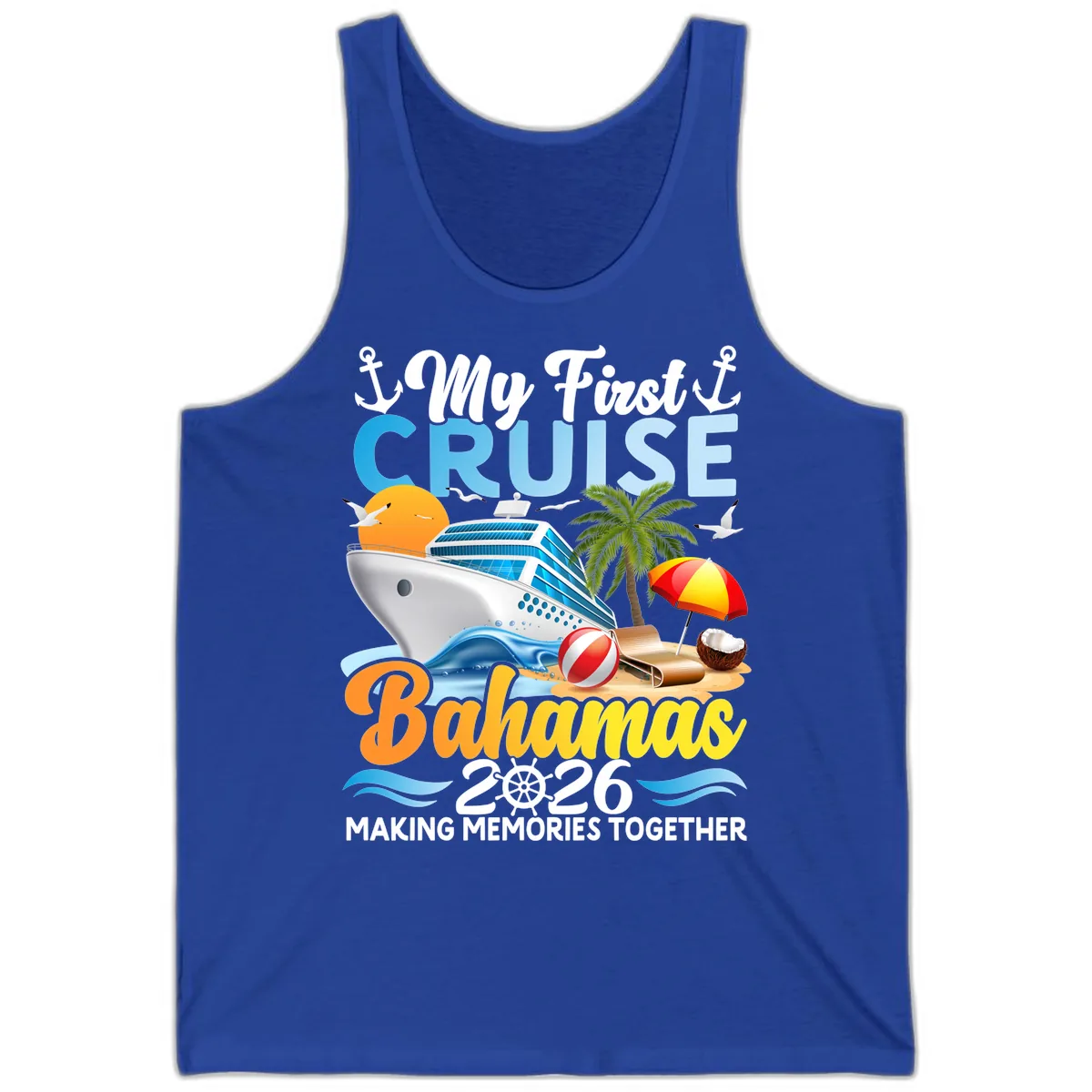 My First Cruise Bahamas 2026 Family Vacation Tank in True Royal