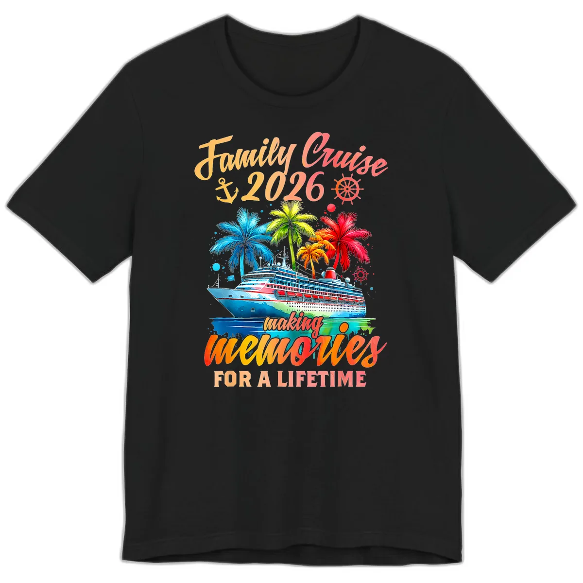 Family Cruise 2026 Making Memories Premium T-Shirt in Black