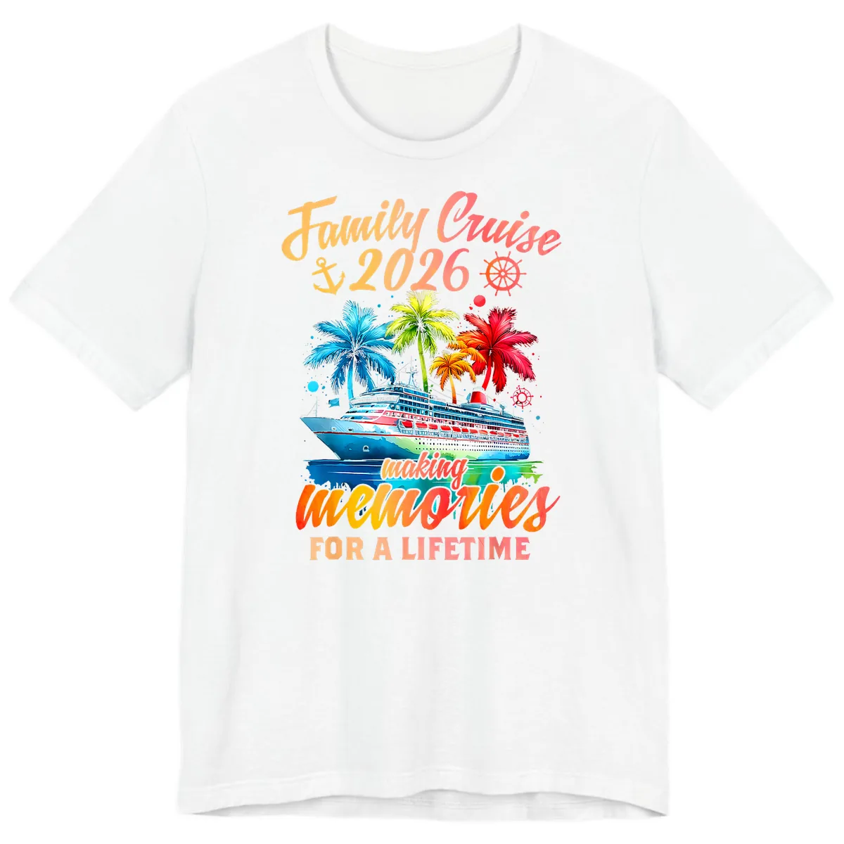 Family Cruise 2026 Making Memories Premium T-Shirt in White