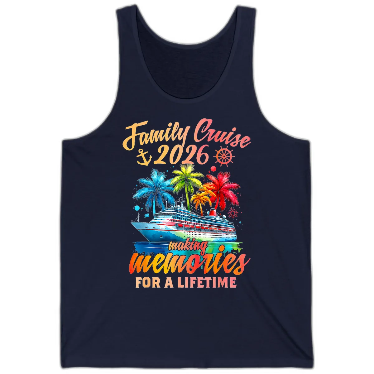 Family Cruise 2026 Making Memories Tank in Navy