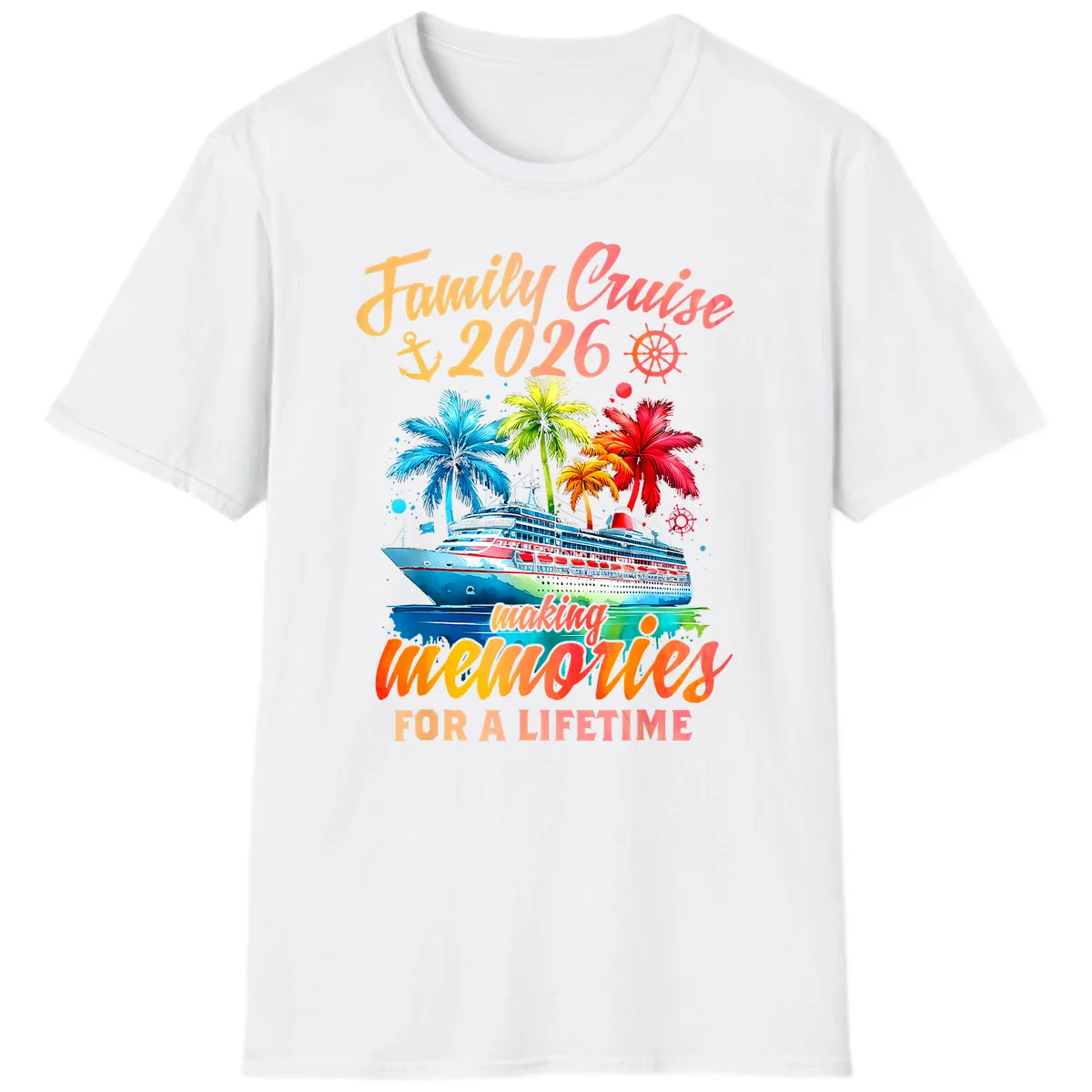Family Cruise 2026 Making Memories T-Shirt in White