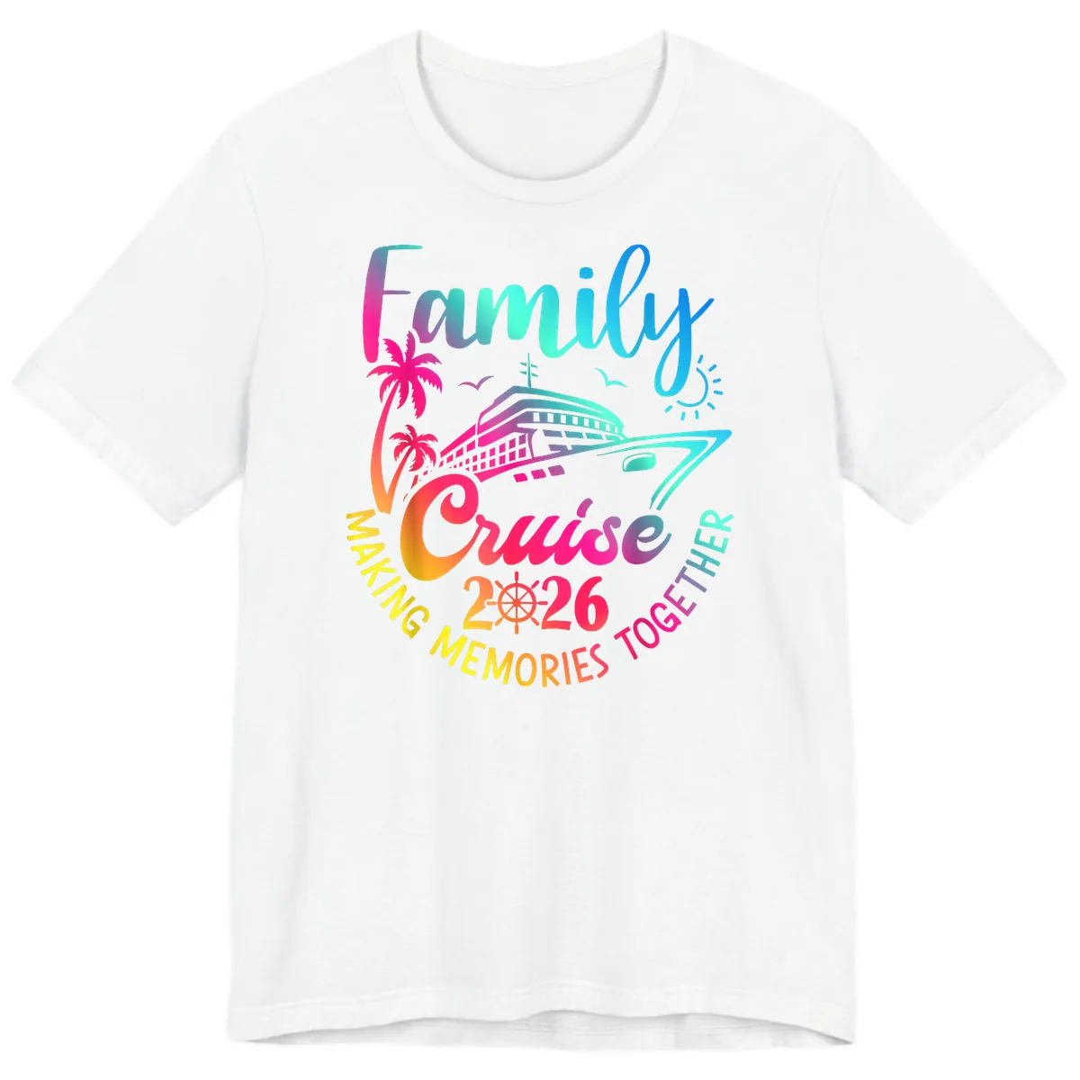 Family Cruise 2026 Making Memories Together Premium T-Shirt in White