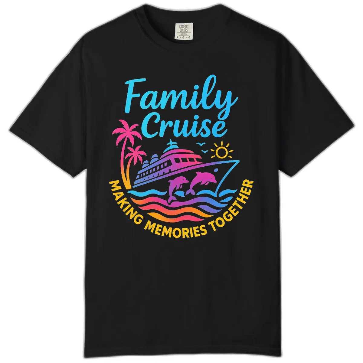 Making Memories Family Cruise Vacation Comfort Color in Black