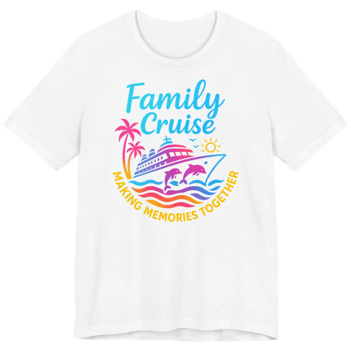 Making Memories Family Cruise Vacation Premium T-Shirt in White