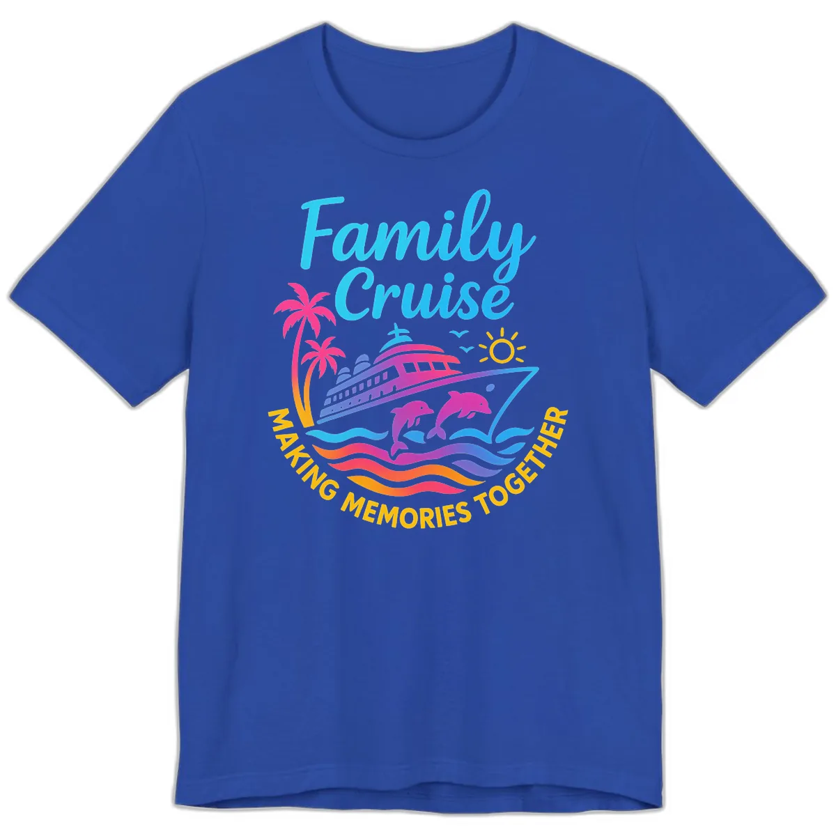Making Memories Family Cruise Vacation Premium T-Shirt in True Royal