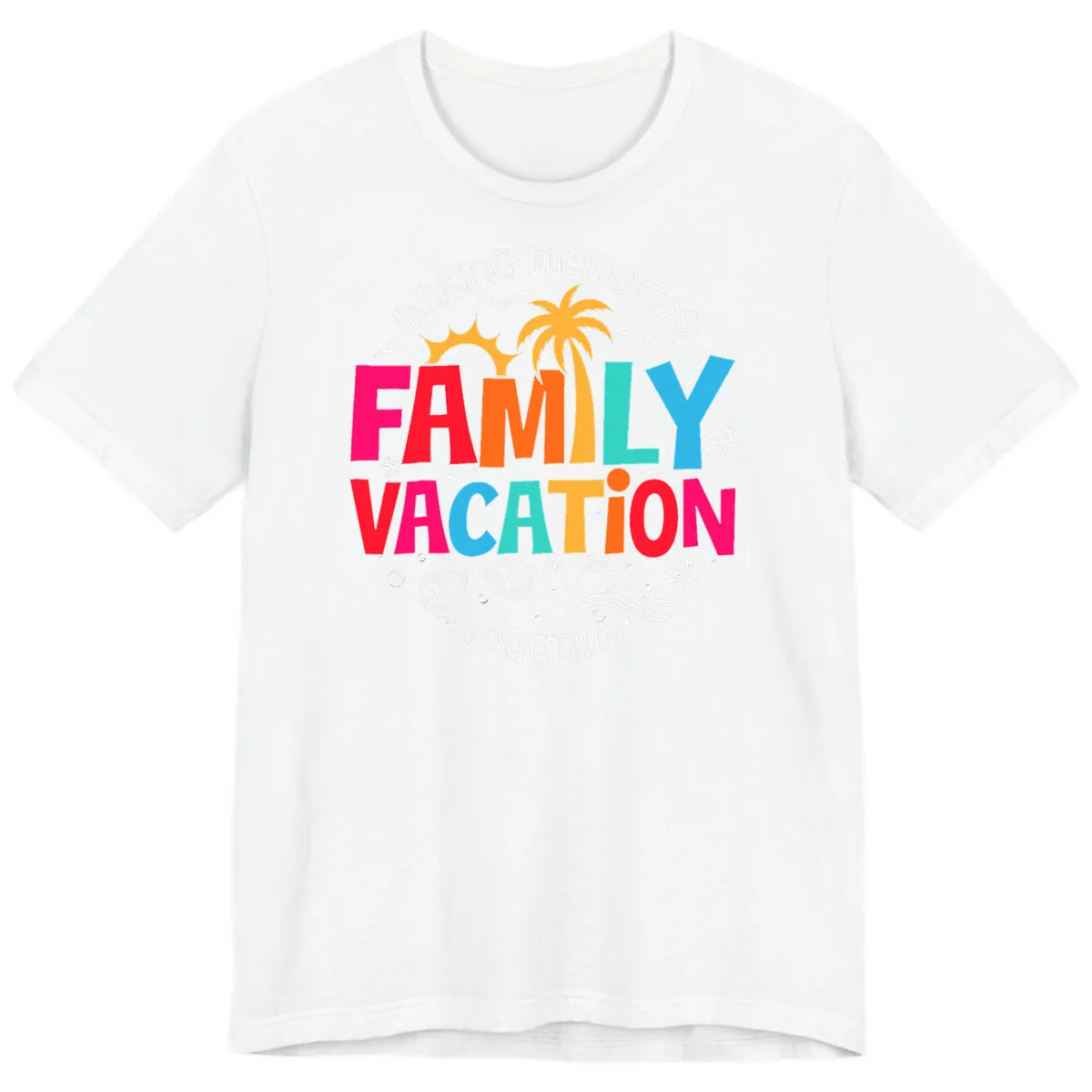 Making Memories Family Vacation 2026 Beach Trip Premium T-Shirt in White