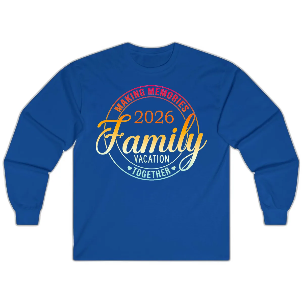 Making Memories 2026 Family Vacation Together Long Sleeve in Royal