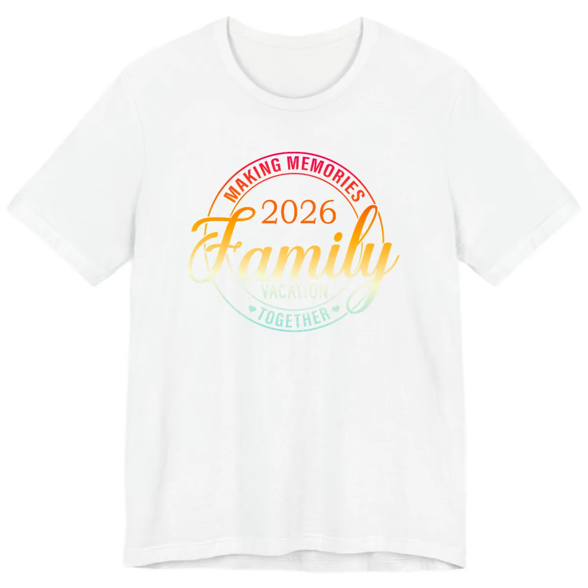 Making Memories 2026 Family Vacation Together Premium T-Shirt in White
