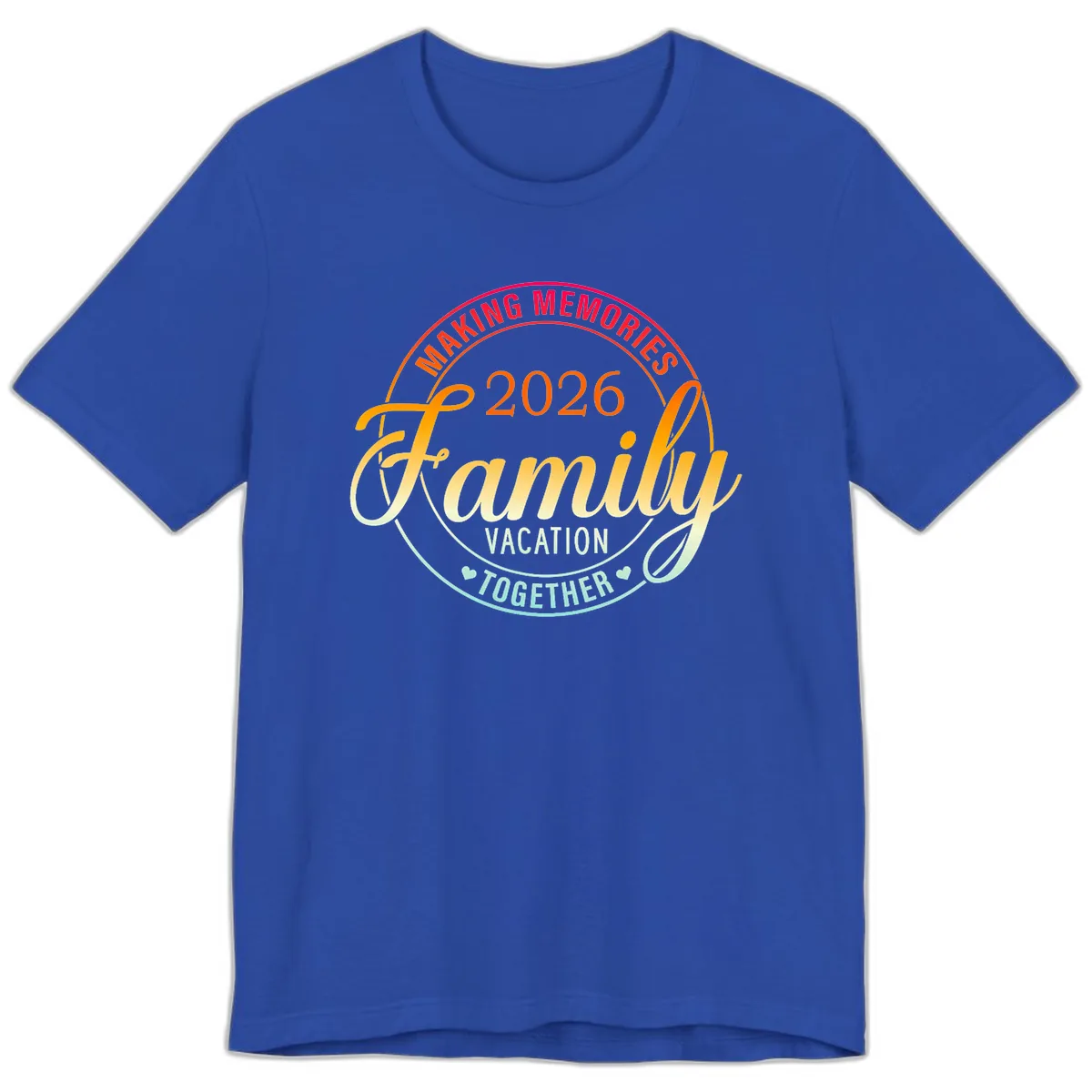 Making Memories 2026 Family Vacation Together Premium T-Shirt in True Royal
