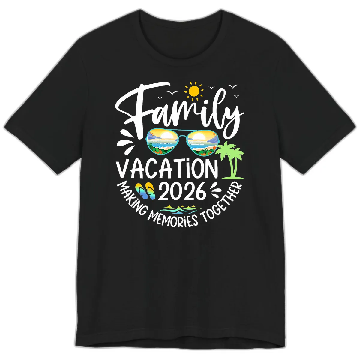 Family Vacation 2026 Making Memories Together Premium T-Shirt in Black
