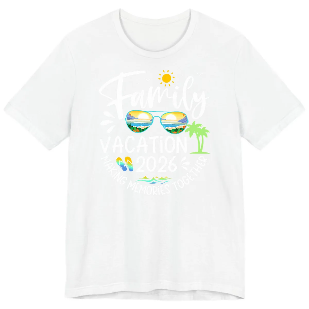 Family Vacation 2026 Making Memories Together Premium T-Shirt in White