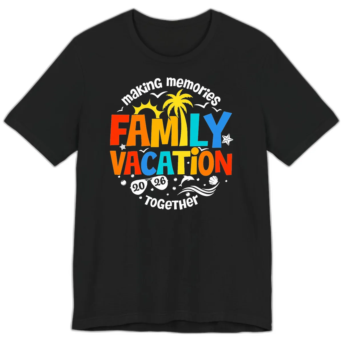 Making Memories Family Vacation 2026 Together Premium T-Shirt in Black