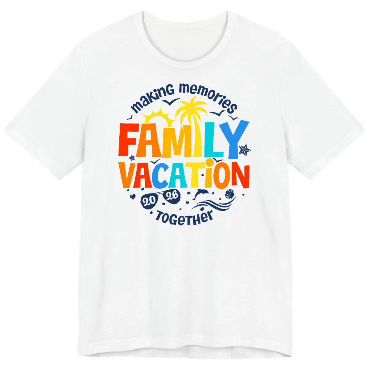 Making Memories Family Vacation 2026 Together Premium T-Shirt in White