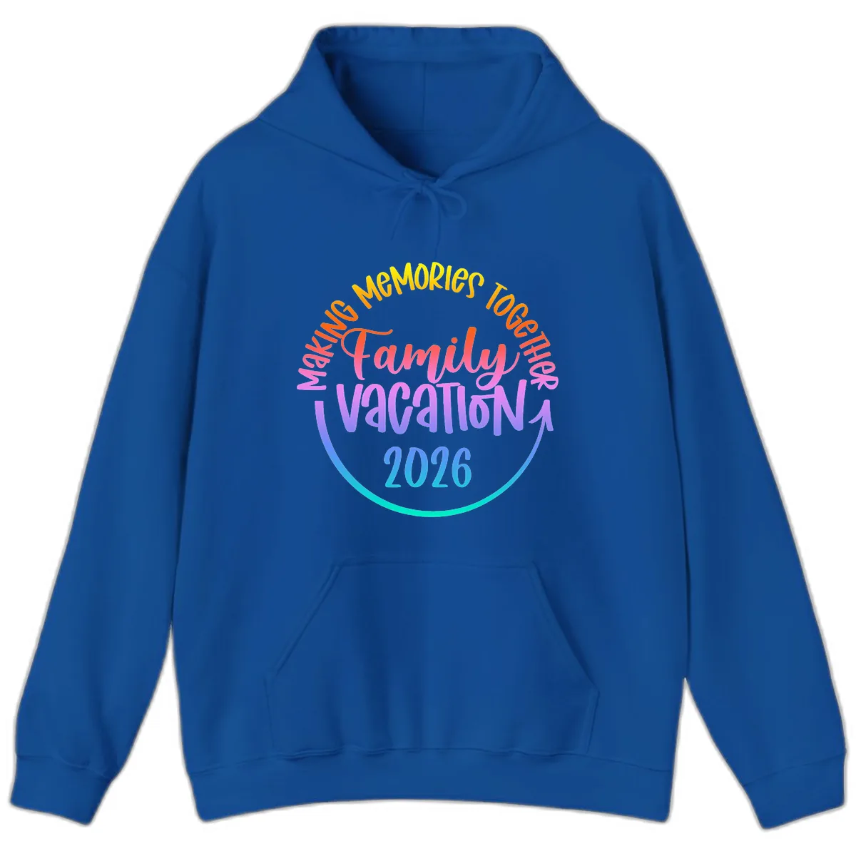Making Memories Together Family Vacation 2026 Hoodie in Royal
