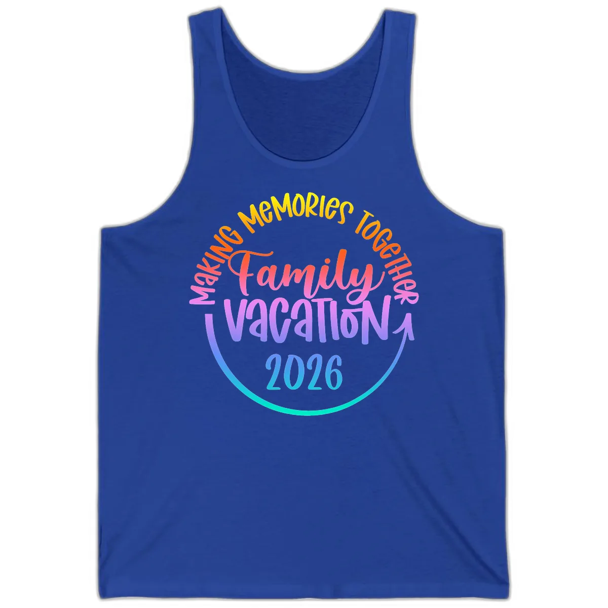 Making Memories Together Family Vacation 2026 Tank in True Royal