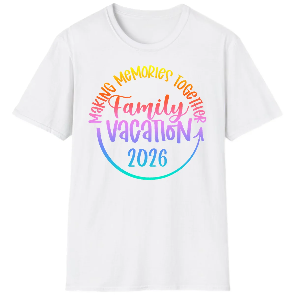 Making Memories Together Family Vacation 2026 T-Shirt in White