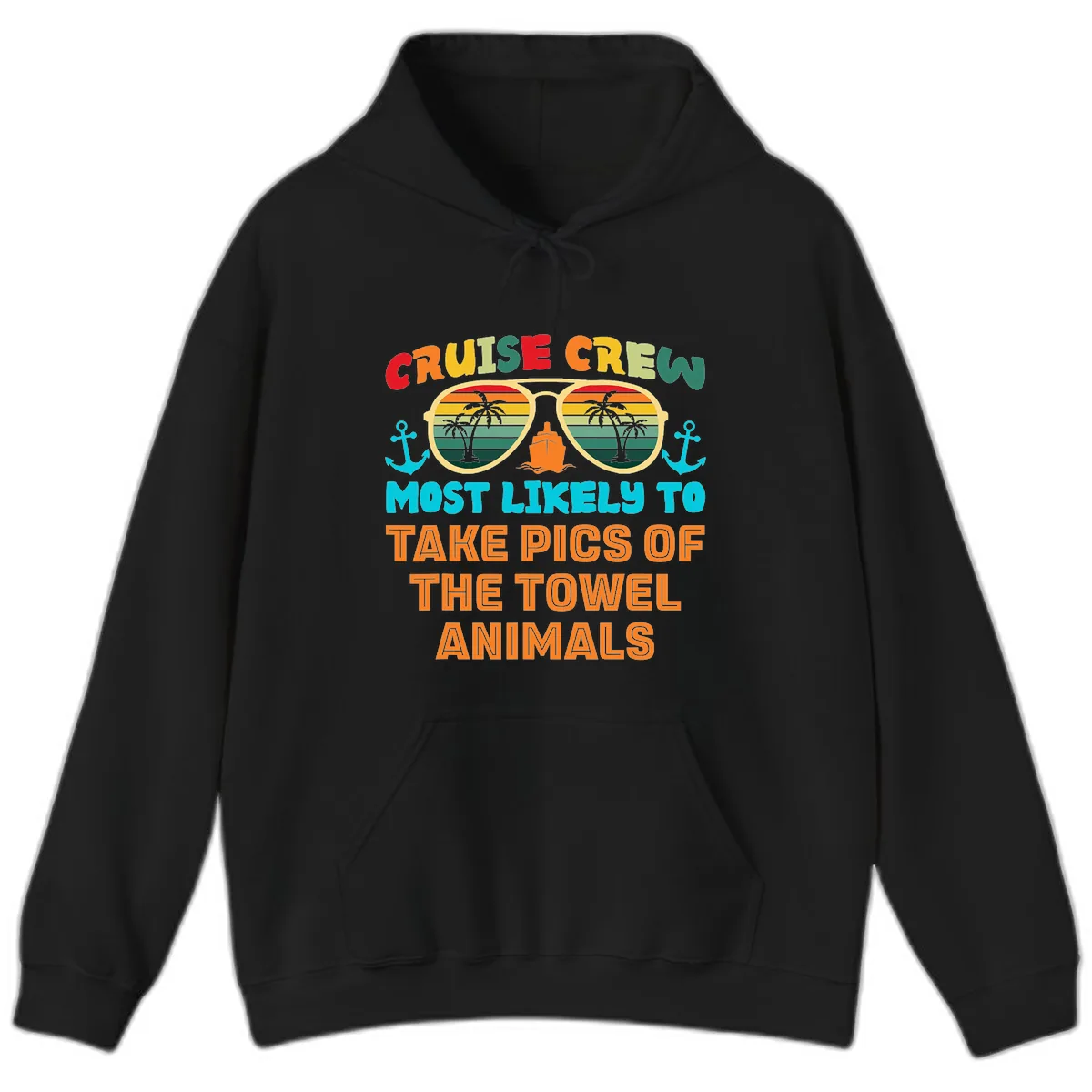 Cruise Crew Most Likely To Take Pics Hoodie in Black